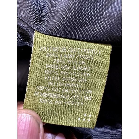 Soia & Kyo Women's Wool Blend Coat Jacket Tan Plaid Size Small Big Button - Picture 7 of 7